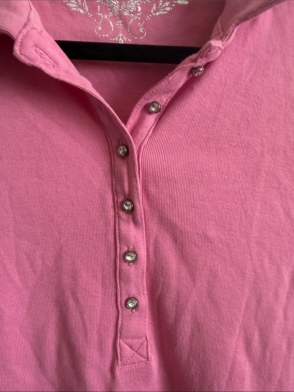Pink Top Size Medium Rhinestone Buttons - Picture 3 of 12